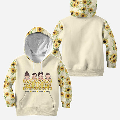 Nana's Flowers - Personalized Mother's Day Grandma Hoodie and Leggings