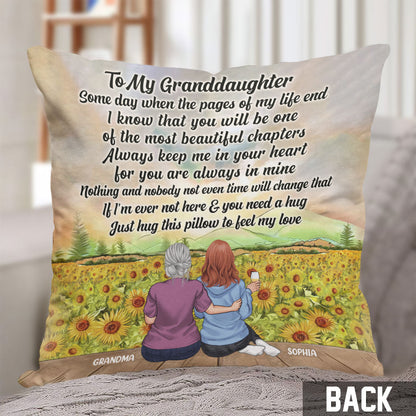 Someday When The Pages - Personalized Mother's Day Grandma Throw Pillow