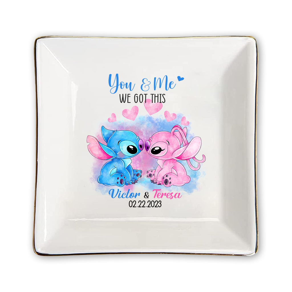 I'm Yours - Personalized Couple Ohana Jewelry Dish