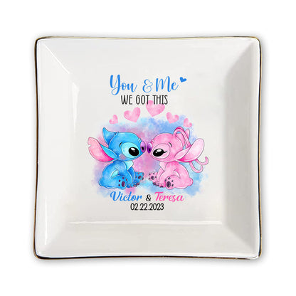 I'm Yours - Personalized Couple Ohana Jewelry Dish