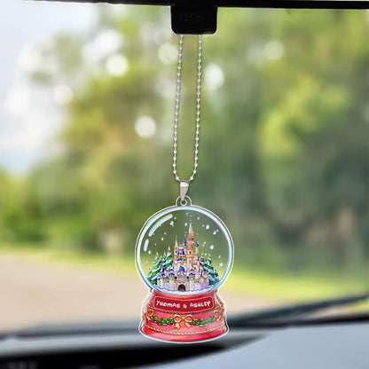 Castle Snow - Personalized Mouse Transparent Car ornament