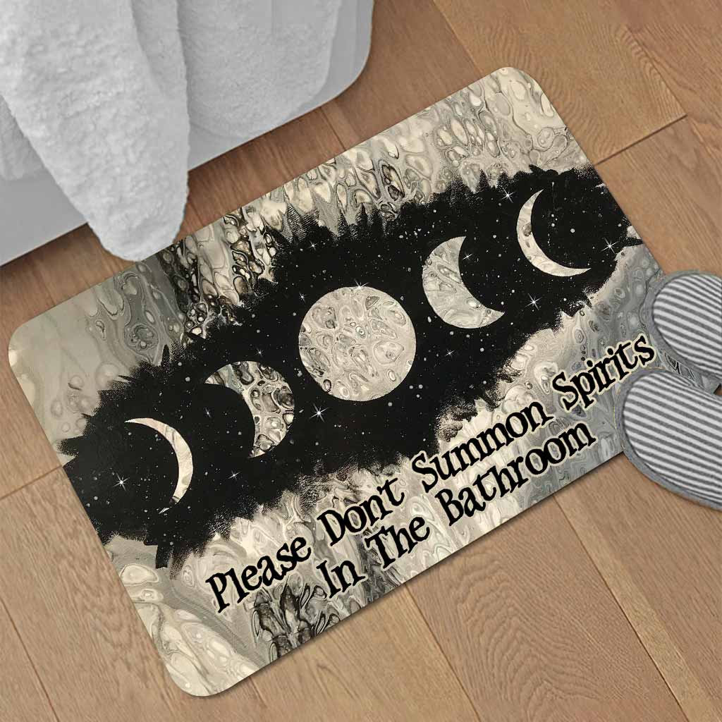 Please Don't Summon Spirits In The Bathroom - Witch Bath Mat