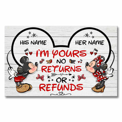 I Love You More - Personalized Couple Mouse Canvas And Poster