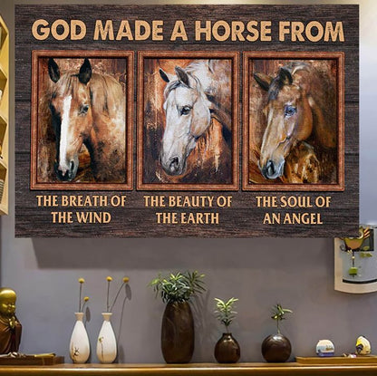 God Made A Horse From Horse Canvas And Poster 0523