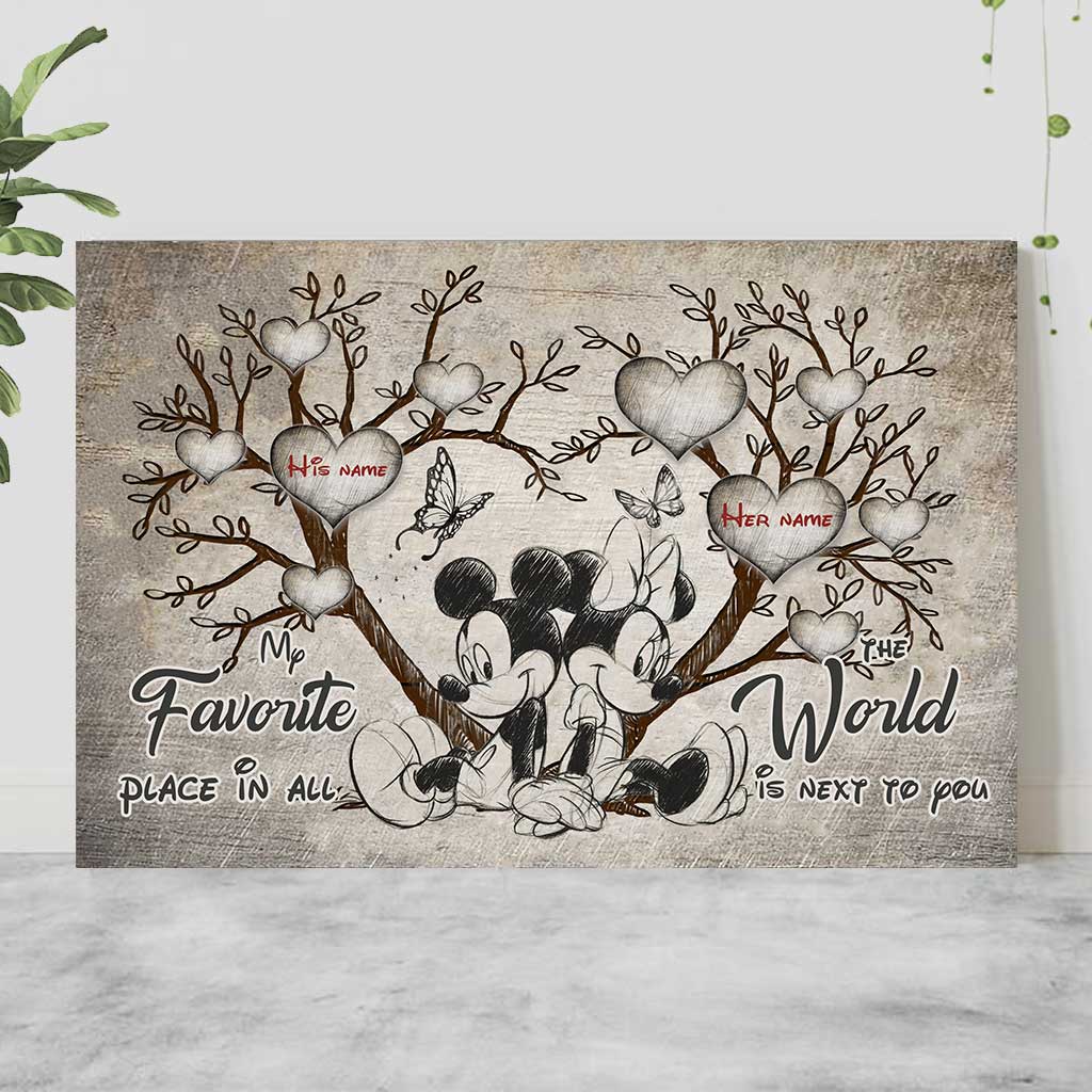 My Favorite Place - Personalized Mouse Poster