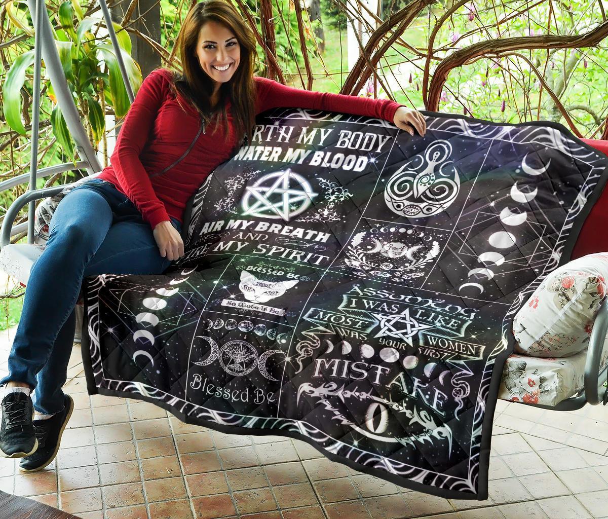Blessed Be Wicca - Witch Quilt 0822