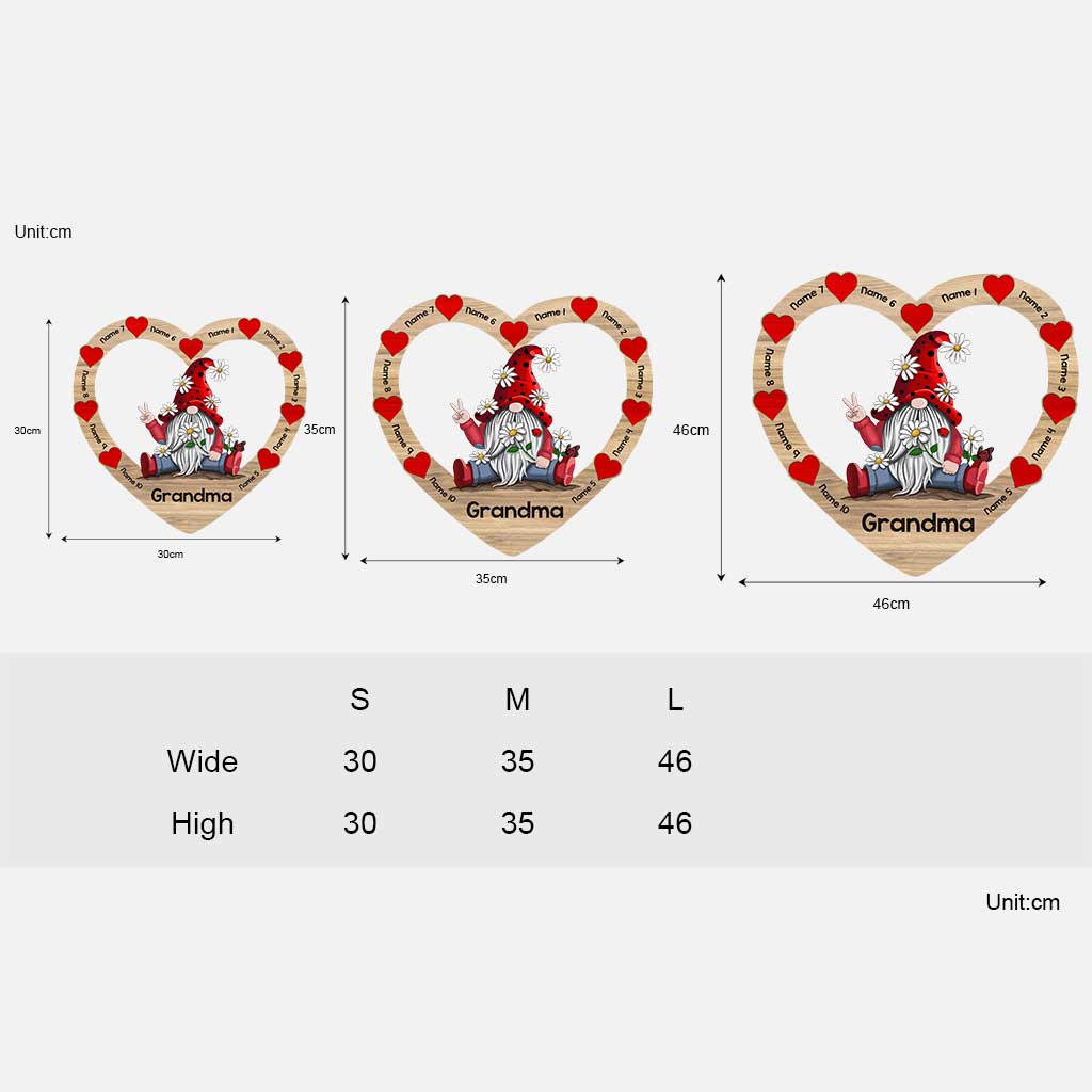 Grandma - Personalized Mother's Day Grandma Wood Sign