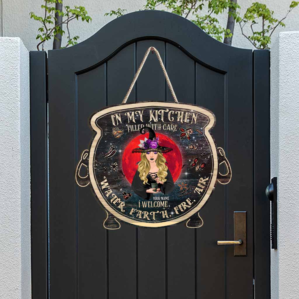 In My Kitchen - Personalized Witch Wood Sign