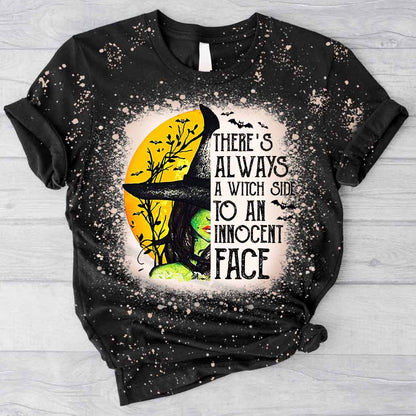 There's Always A Witch Side - Handmade Bleached Shirts