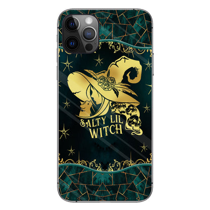 Salty Lil Witch Personalized Gold Green Printed Pattern Phone Case