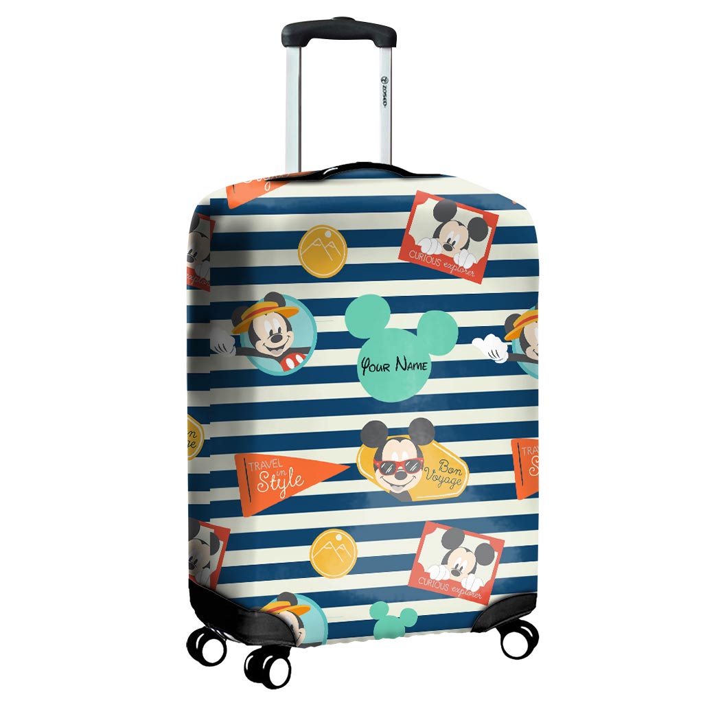Love Travelling - Personalized Mouse Luggage Cover