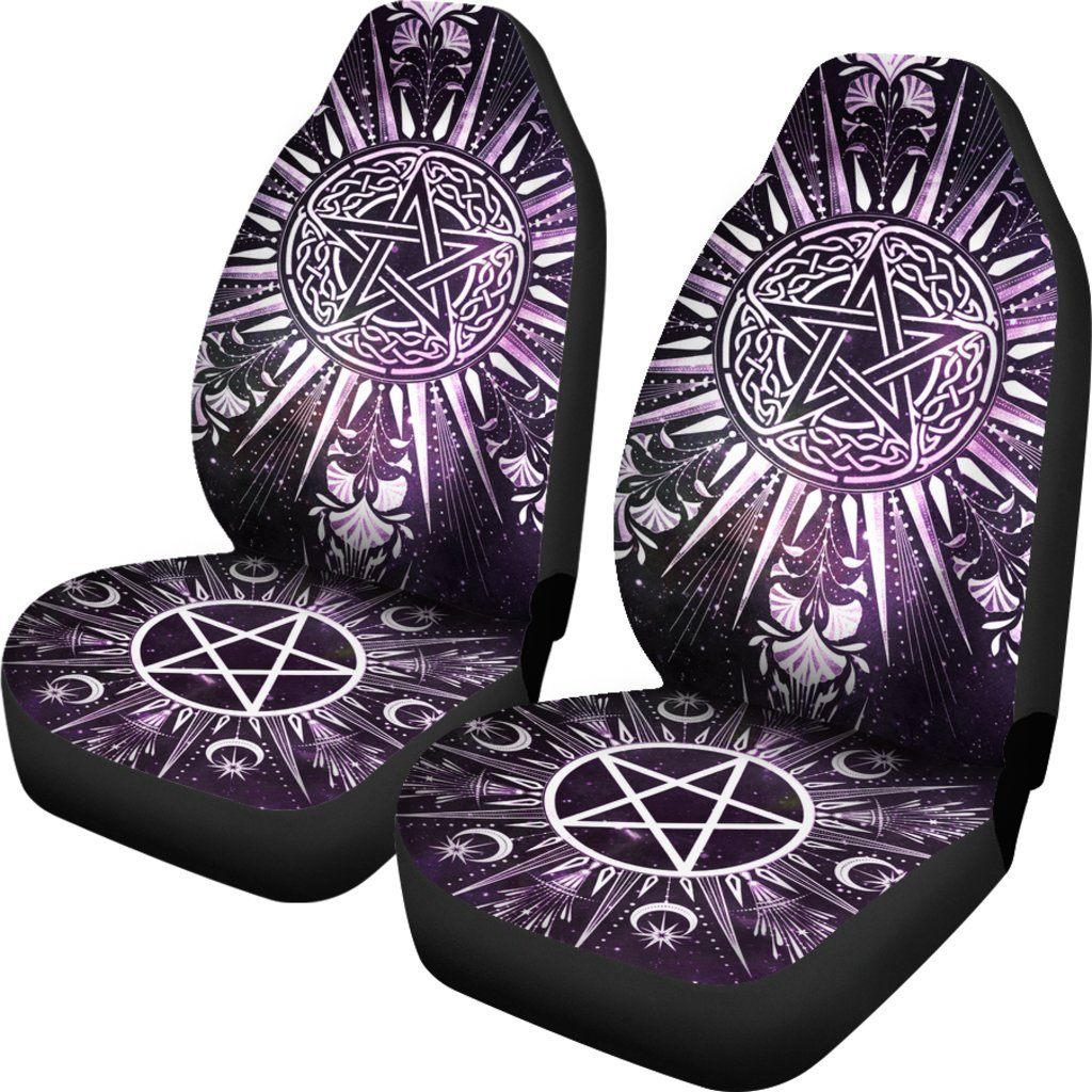 Celtic Pentagram Wicca - Witch Seat Covers 0822