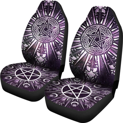 Celtic Pentagram Wicca - Witch Seat Covers 0822