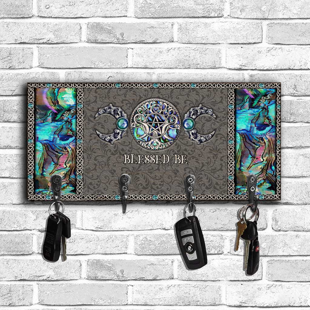 Witchy Vibes Triple Moon - Personalized Witch Key Rack