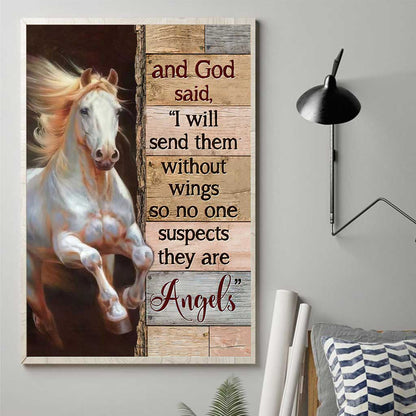 They Are Angels - Horse Poster