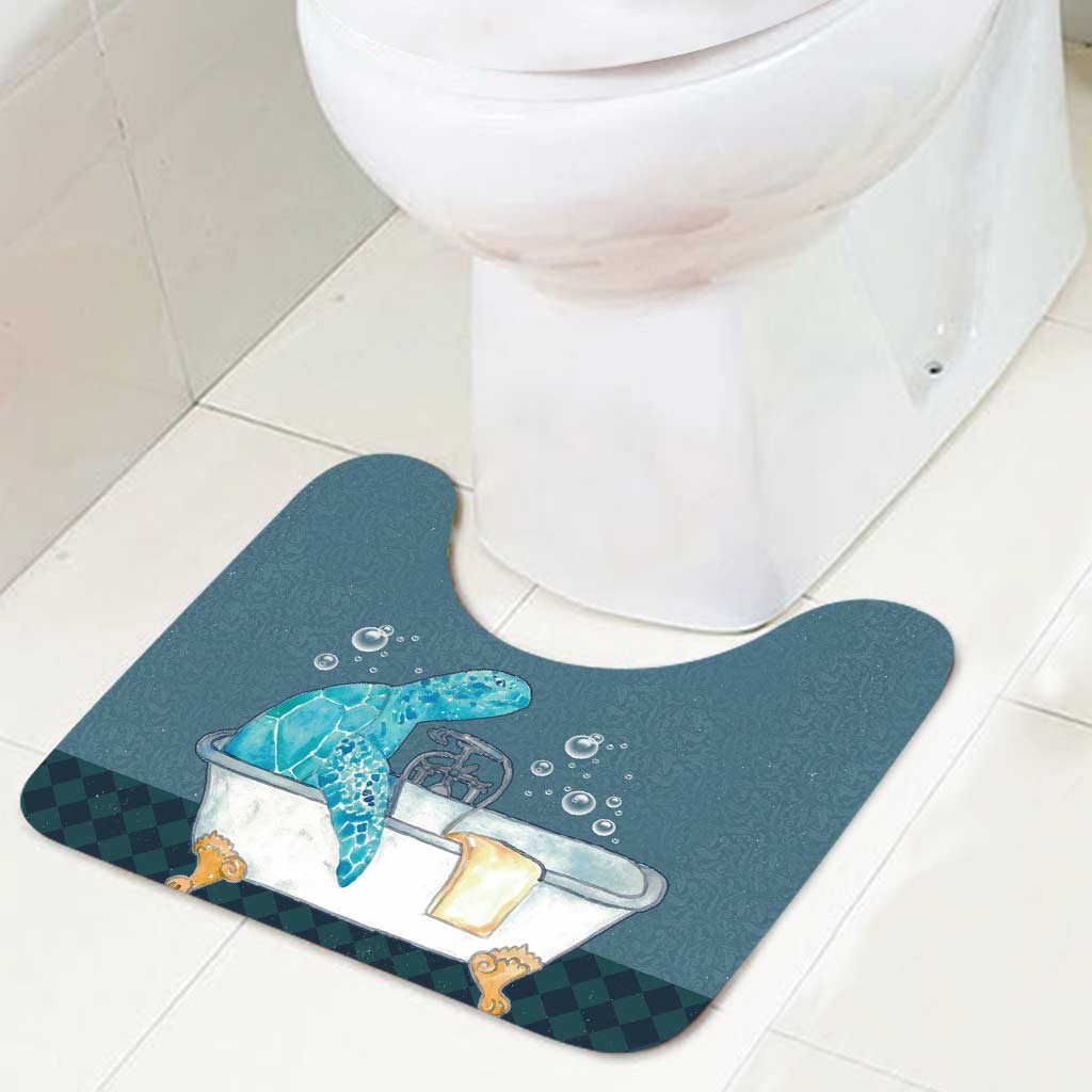Bath Soap Co. - Turtle Bathroom Curtain & Mats Set