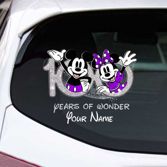 100 Years Of Wonder 1 - Personalized Mouse Decal Full