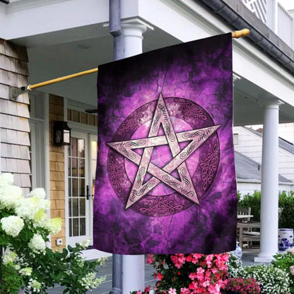 As Above So Below Pentagram Wicca - Witch House Flag 0822