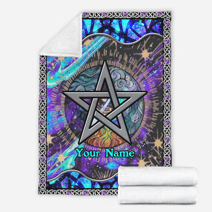 Mystical Pentagram - Personalized Witch Blanket