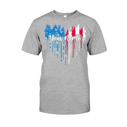 Love Horses Free Spirit - Personalized Independence Day T-shirt and Hoodie