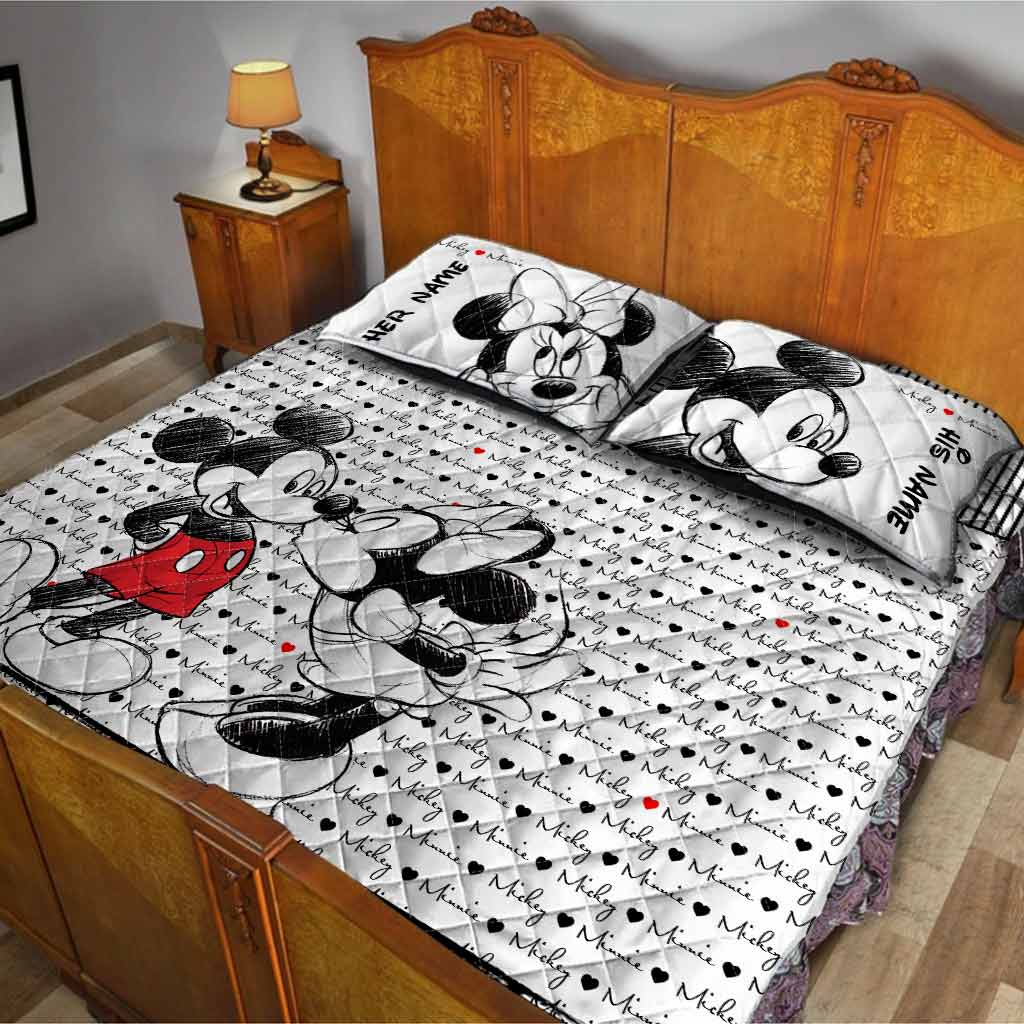 You And Me We Got This - Personalized Mouse Quilt Set