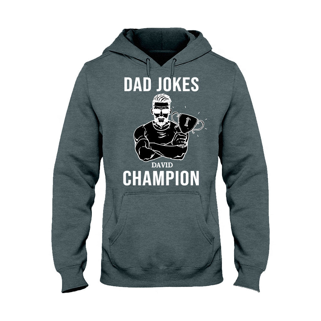 Dad Jokes Champion - Personalized Father's Day T-shirt and Hoodie