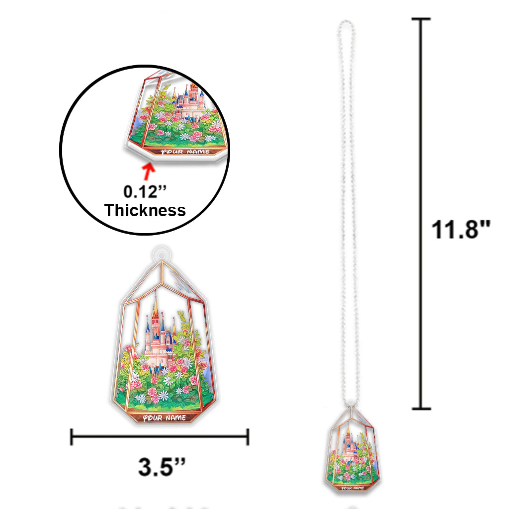 Magical Castle - Personalized Mouse Transparent Car Ornament