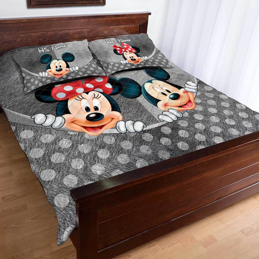 You & Me - Personalized Mouse Quilt Set