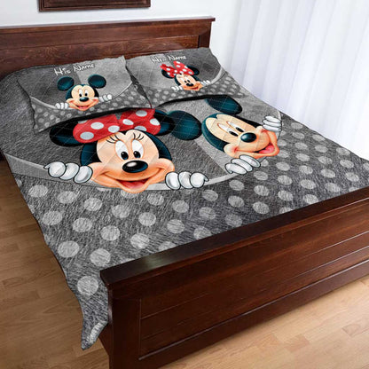 You & Me - Personalized Mouse Quilt Set