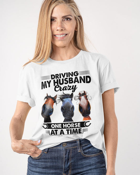 Driving My Husband Crazy Horse T-shirt and Hoodie 0523