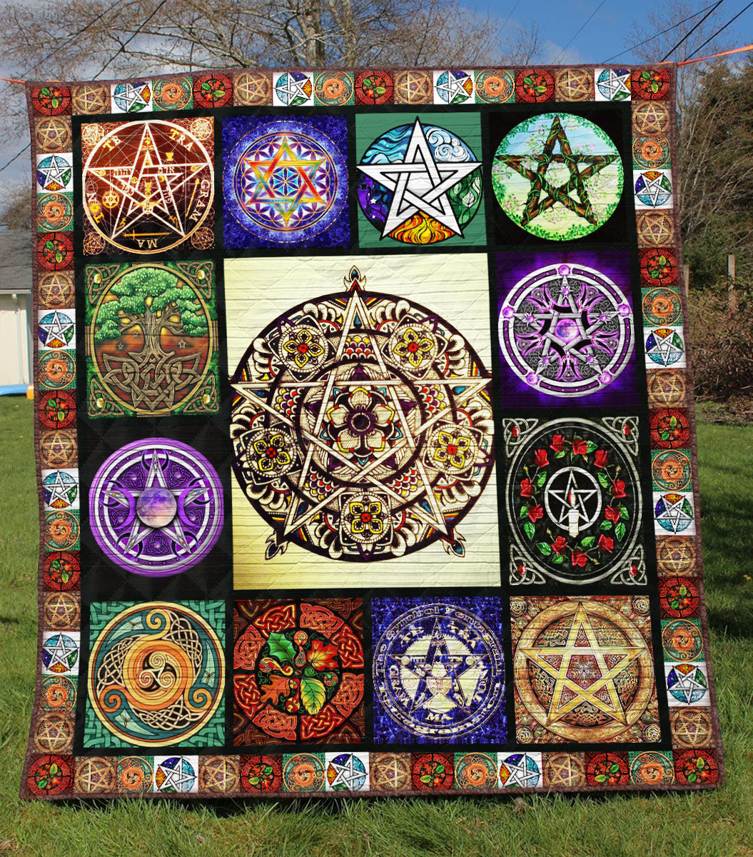 Wicca Pentagram - Witch Quilt 0822