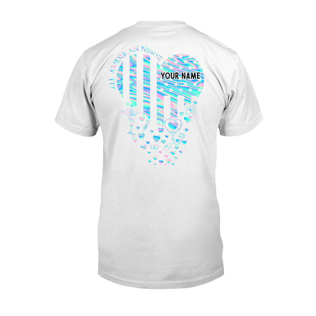 Proud Nurse - Personalized Independence Day T-shirt and Hoodie