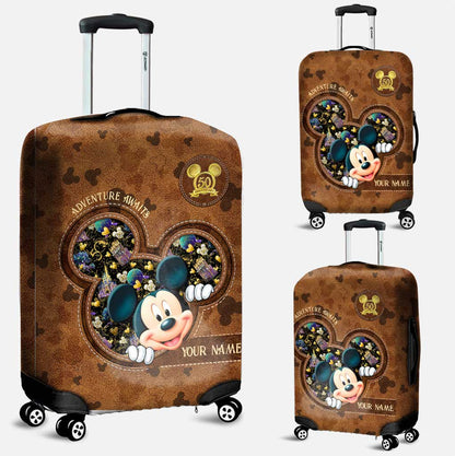 Adventure Awaits Magic Mouse Ears - Personalized Mouse Leather Handbag & Luggage Cover