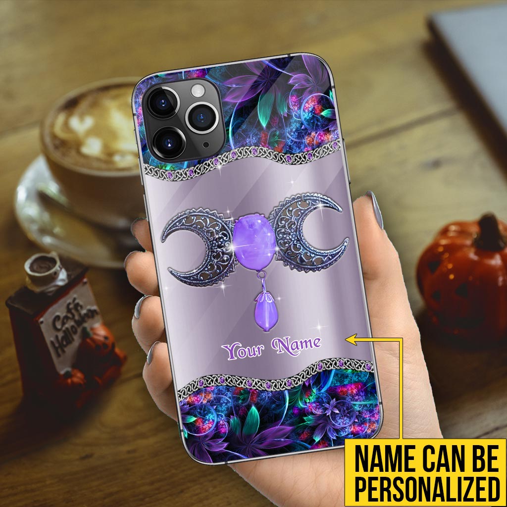 Mystery Witch Triple Moon - Personalized Phone Case With 3D Printed