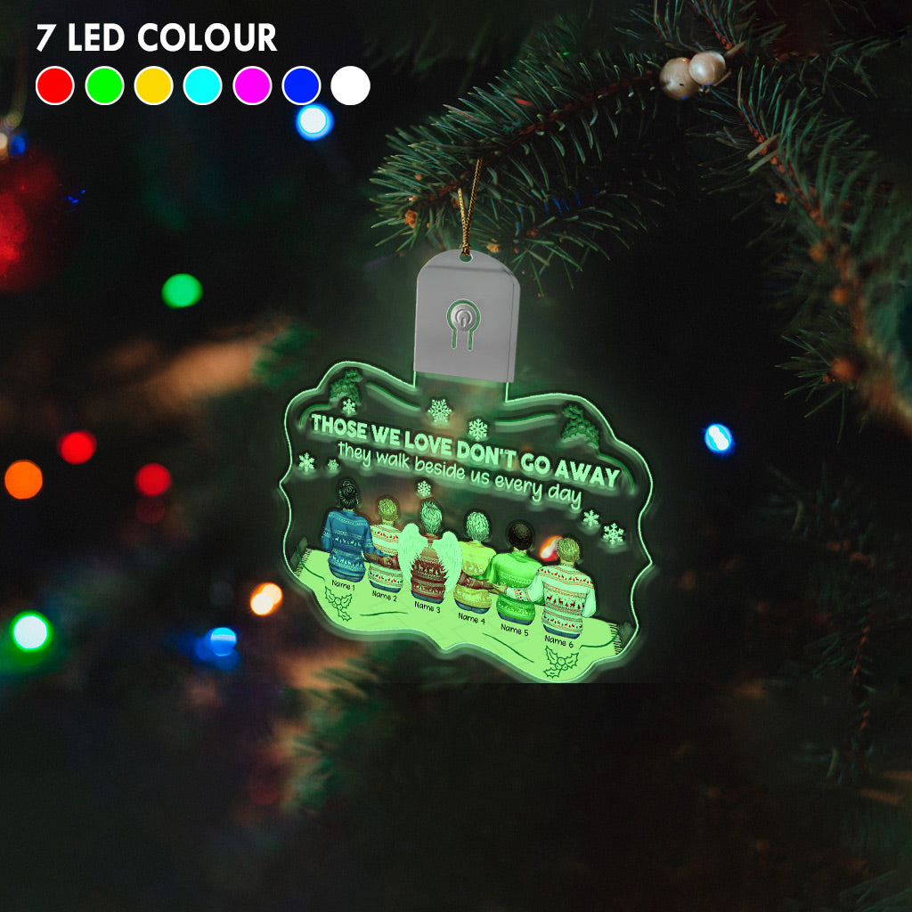 I Am Always With You - Personalized Christmas Family Shaped Led Acrylic Ornament