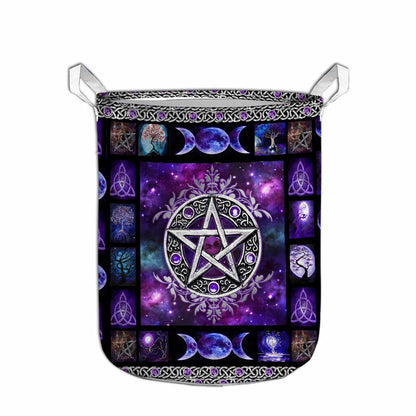 Witch Vibes Purple Pentagram - Storage Basket