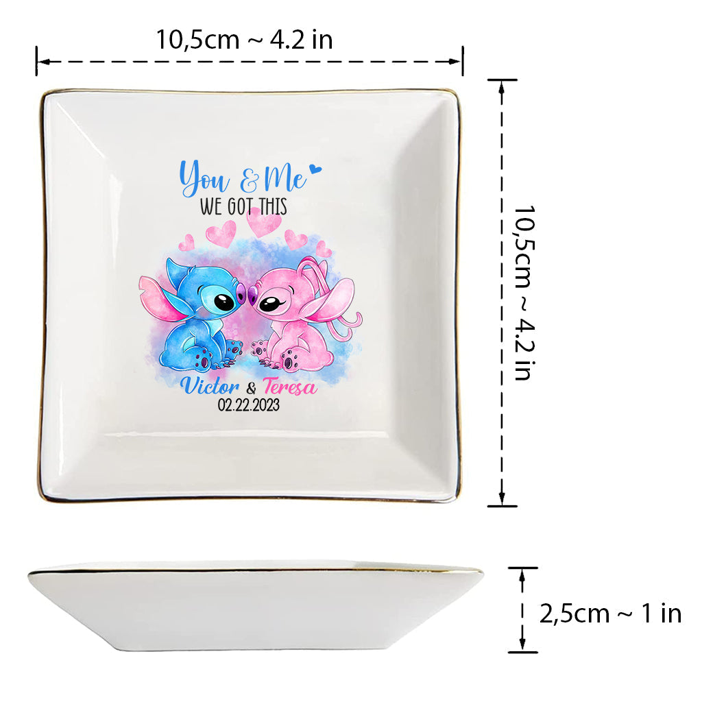 I'm Yours - Personalized Couple Ohana Jewelry Dish