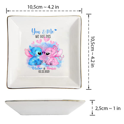 I'm Yours - Personalized Couple Ohana Jewelry Dish