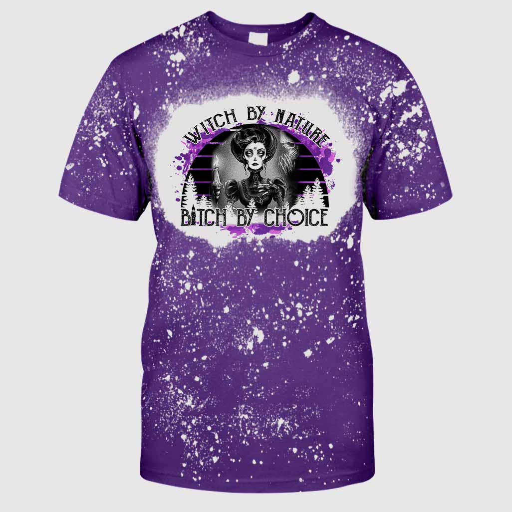 Witch By Nature Dark - Handmade Bleached Shirts