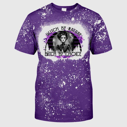 Witch By Nature Dark - Handmade Bleached Shirts