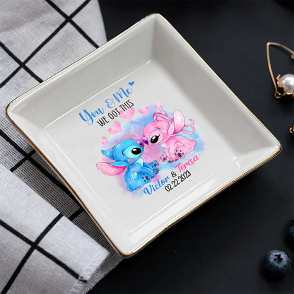 I'm Yours - Personalized Couple Ohana Jewelry Dish