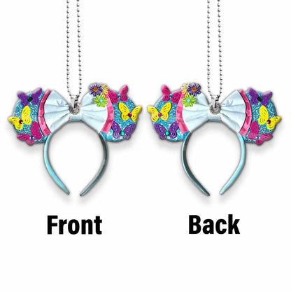 Springtime Mouse Ears - Car ornament (Printed On Both Sides)