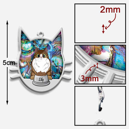 Drive Safely Cat Mommy - Personalized Cat Keychain (Printed On Both Sides)