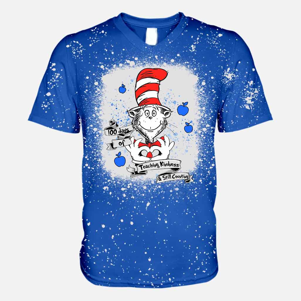 100 Days Of Teaching Kindness - Handmade Bleached Shirts