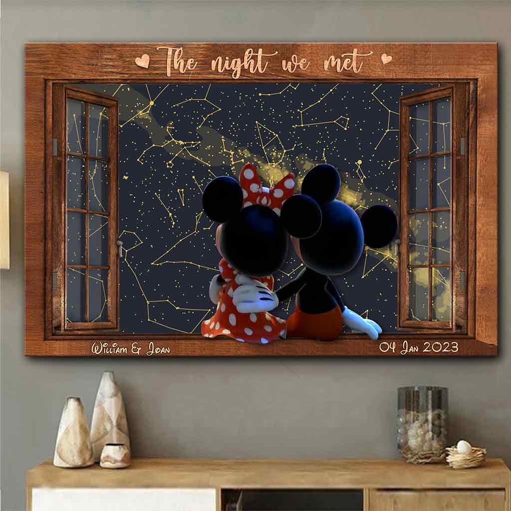 The Magical Night We Met - Personalized Mouse Canvas and Poster