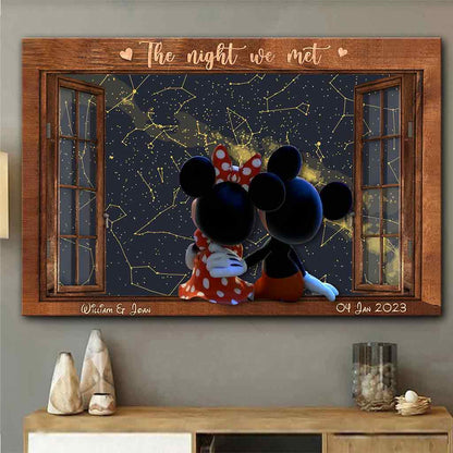 The Magical Night We Met - Personalized Mouse Canvas and Poster