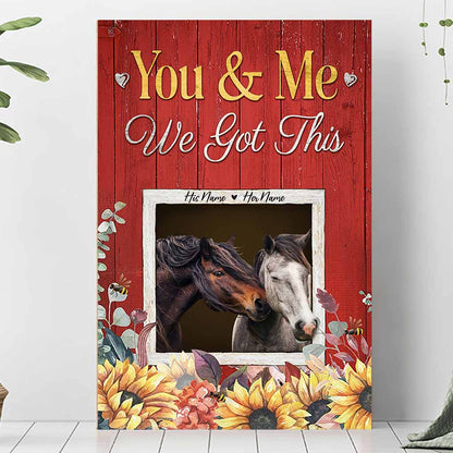 All Of Me Loves All Of You - Personalized Horse Poster