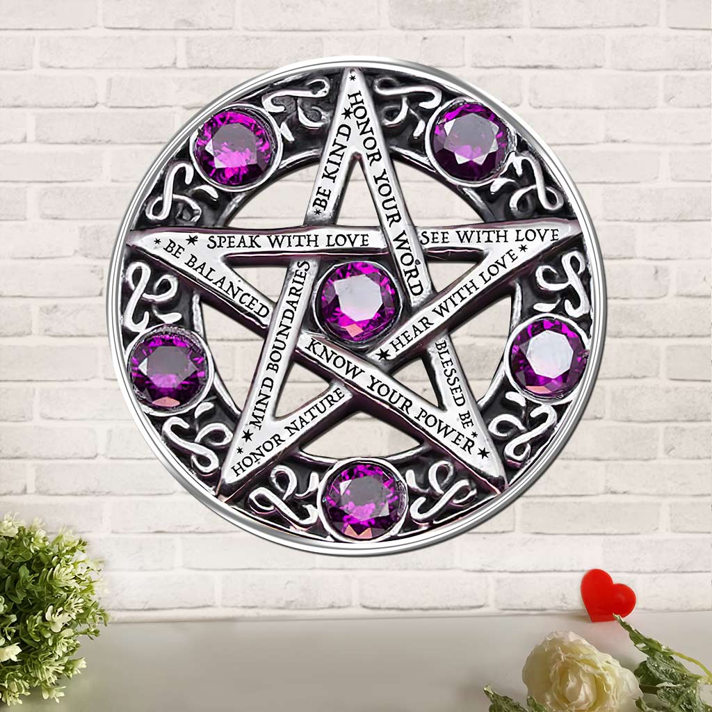Mystical Pentagram - Witch Cut Metal Sign