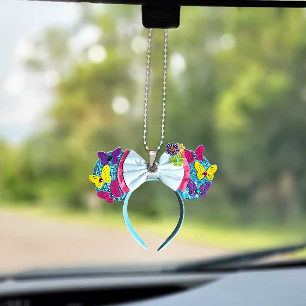 Springtime Mouse Ears - Car ornament (Printed On Both Sides)