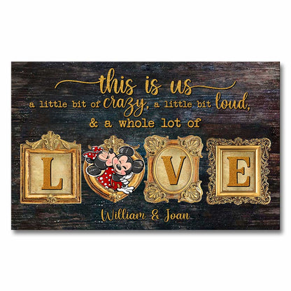 This Is Us - Personalized Couple Mouse Canvas And Poster